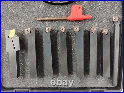 10 mm Indexable Carbide Insert Turning, Boring, Parting Box set of Tools (8pcs)