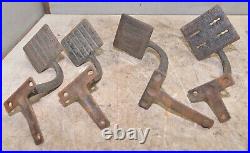 4 antique carriage farm implement cast iron pedal industrial auto machine parts