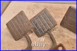 4 antique carriage farm implement cast iron pedal industrial auto machine parts