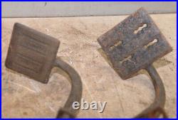 4 antique carriage farm implement cast iron pedal industrial auto machine parts