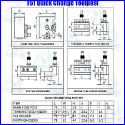 5 PC T51 QUICK CHANGE TOOLPOST STANDARD BORING PARTING HOLDER SUIT Boxford Etc