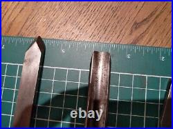 5 x Vintage TOGA Wood Turning Tool Lathe Chisel Skew Chisel Gouge Point Parting