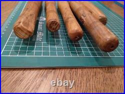 5 x Vintage TOGA Wood Turning Tool Lathe Chisel Skew Chisel Gouge Point Parting