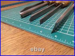 5 x Vintage TOGA Wood Turning Tool Lathe Chisel Skew Chisel Gouge Point Parting