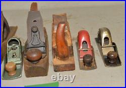 8 woodworking planes Stanley & more collectible vintage parts repair tool lot X3