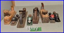 8 woodworking planes Stanley & more collectible vintage parts repair tool lot X3