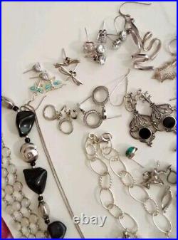 925 Silver Joblot Used Wear/Scrap/Parts For Project