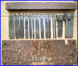 Antique Stanley No. 45 Blade Cutters Set, Plane Parts 1183 In Box (14 cutters)