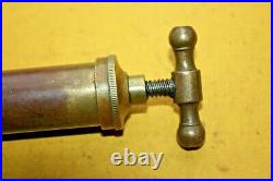 Antique Veteran Vehicle Brass Grease Gun Firewall Mounted Vintage Tool Kit Part