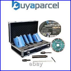 BAP Trade Pro 10 Piece 5 CORE Diamond Premium Set + 115MM Makita Diamond Blade