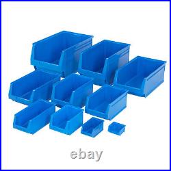 BiGDUG Plastic Parts Bins Component Storage Box Stacking Bin Garage Workshop