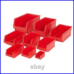 BiGDUG Plastic Parts Bins Component Storage Box Stacking Bin Garage Workshop