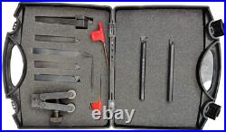 Boxed set of Indexable Lathe Tools Set Turning, Threading, Parting& Knurling