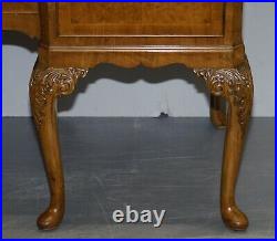 Burr Walnut Art Deco Denby & Spinks Leeds Breakfront Sideboard Part Of A Suite