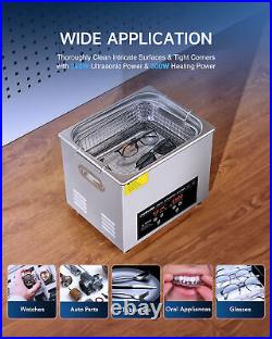 CREWORKS 10L Ultrasonic Cleaner Machine for Auto Part Retainer Jewelry Car Tool