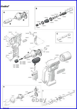 Gesipa Firebird Spare Parts Battery Rivet Tool Spares (Choose From Part List)