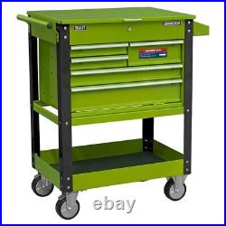 Heavy-duty Mobile Tool & Parts Trolley With 5 Drawers And Lockable Top