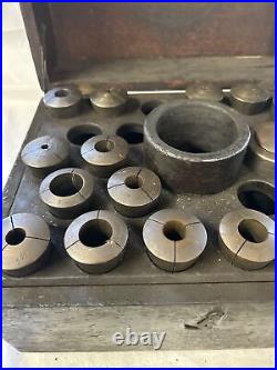 Hendey lathe parts No. 6 Collet Chucks, Lathe, Mill, Collet Set, Machinists Tools