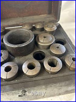 Hendey lathe parts No. 6 Collet Chucks, Lathe, Mill, Collet Set, Machinists Tools