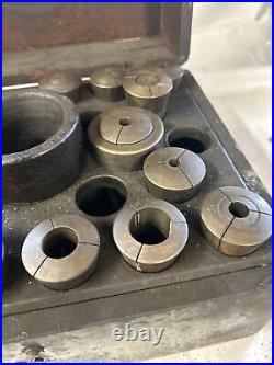 Hendey lathe parts No. 6 Collet Chucks, Lathe, Mill, Collet Set, Machinists Tools