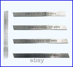 New Set of 10PCS HSS Parting Tool Cut Lathe Holder Blade Off Shank Type Clamp