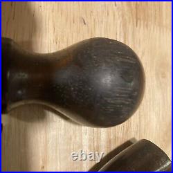 Orig. STANLEY Plane Parts Rosewood Rear Tote & Knob 4 1/2, 5 8 & Bedrock