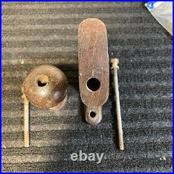 Orig. STANLEY Plane Parts Rosewood Rear Tote & Knob 4 1/2, 5 8 & Bedrock