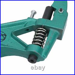 Press Stud Setting Tool Die Set 4 Part Green Hand Machine-10/12.5/15/17/20mm