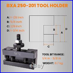 Quick Change Turning & Facing Lathe Tool Post Holder Set 5 PCS 250-201