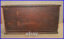 Rare antique watchmaker or jewelers cabinet storage chest collectible parts lot