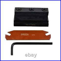 SMBB2026 Cut off Block Tool Holder with SPB326 Parting Blade 3mm Groove Width