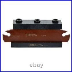 SMBB2026 Cut off Block Tool Holder with SPB326 Parting Blade 3mm Groove Width