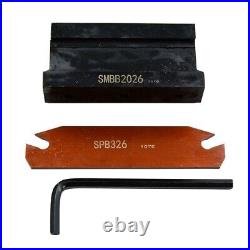 SMBB2026 Cut off Block Tool Holder with SPB326 Parting Blade 3mm Groove Width