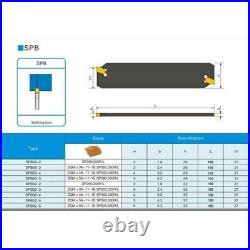 SMBB2026 Cut off Block Tool Holder with SPB326 Parting Blade 3mm Groove Width