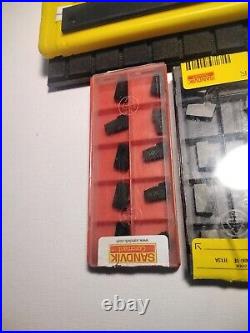 Sandvik Part Off Tool With Cut Off Sandvik Inserts (20) Pcs New! 151.2-21-40