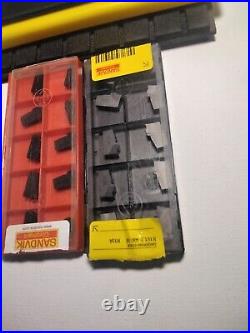 Sandvik Part Off Tool With Cut Off Sandvik Inserts (20) Pcs New! 151.2-21-40