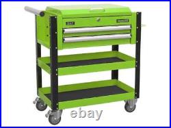 Sealey AP760MHV Heavy Duty Mobile Tool + Parts Trolley 2 Drawers + Lockable Top