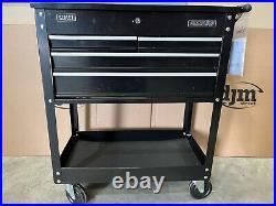 Sealey AP850MB Heavy Duty Mobile Tool & Parts Trolley Garage 4 Drawers Black (B)