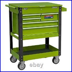 Sealey AP890MHV Heavy-Duty Mobile Tool & Parts Trolley 5 Drawers Lockable Top