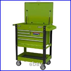 Sealey AP890MHV Heavy-Duty Mobile Tool & Parts Trolley 5 Drawers Lockable Top