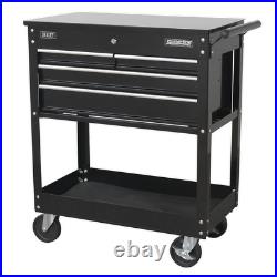 Sealey Ap850Mb Heavy-Duty Mobile Tool & Parts Trolley 4 Drawers & Lockable Top