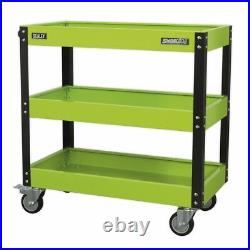 Sealey CX110HV Workshop Garage Tool Parts Storage Trolley Paddock Cart 3 Level