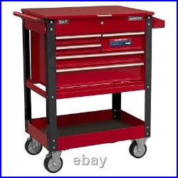 Sealey Heavy-duty Mobile Tool & Parts Trolley With 5 Drawers & Lockable Top