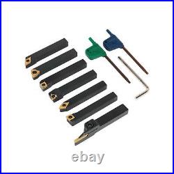 Sealey Indexable 8mm Lathe Turning Tool Set 7PC Profiling Parting Storage Box