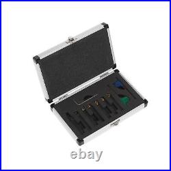 Sealey Indexable 8mm Lathe Turning Tool Set 7PC Profiling Parting Storage Box