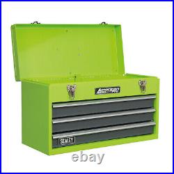 Sealey Tool Chest 3 Drawer Portable Hi-Vis Green Part No. AP9243BBHV