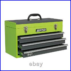 Sealey Tool Chest 3 Drawer Portable Hi-Vis Green Part No. AP9243BBHV