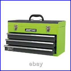 Sealey Tool Chest 3 Drawer Portable Hi-Vis Green Part No. AP9243BBHV