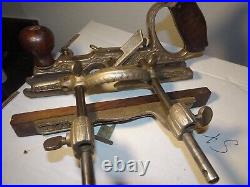 Stanley 46 Plane Good Plating And 1 Cutter With All Parts As Shown