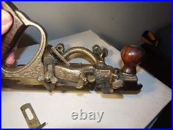 Stanley 46 Plane Good Plating And 1 Cutter With All Parts As Shown